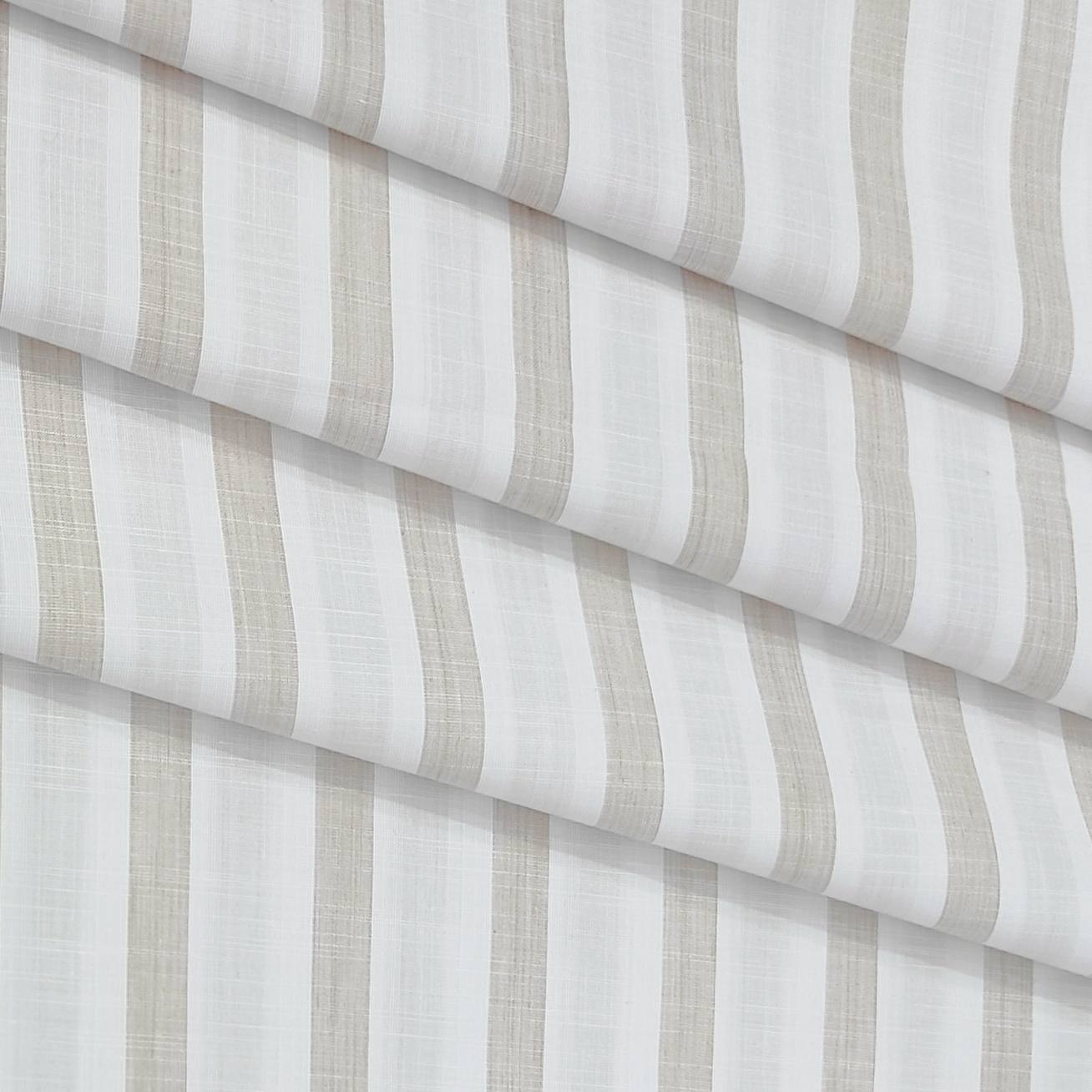 Shirt Fabric Mantire Poly Cotton Patta Lining Colour White N Brown